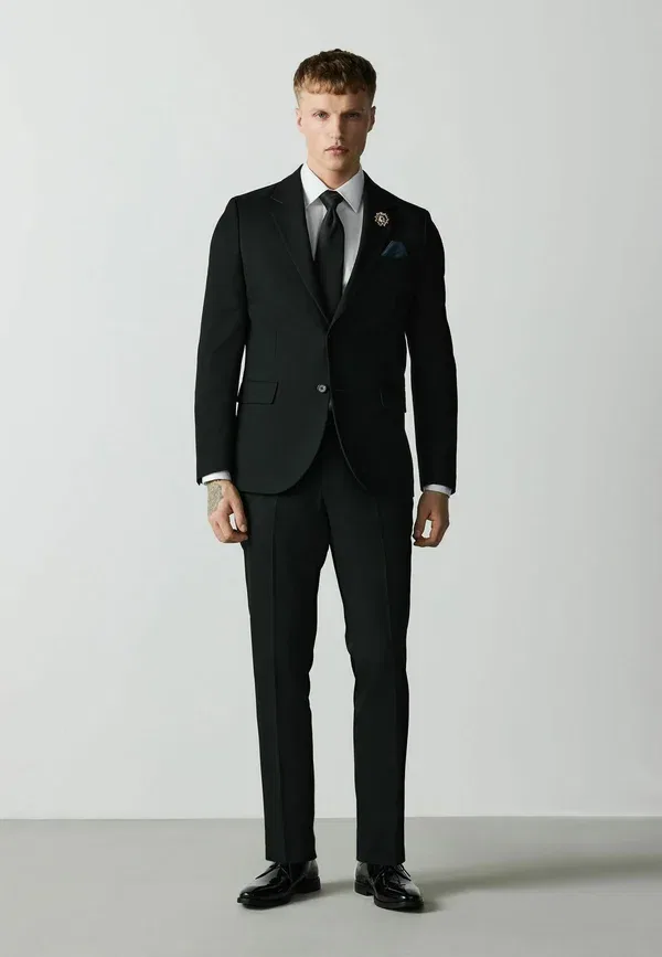 Классические брюки от костюма Skinny fit, Next, чёрный — фото 2