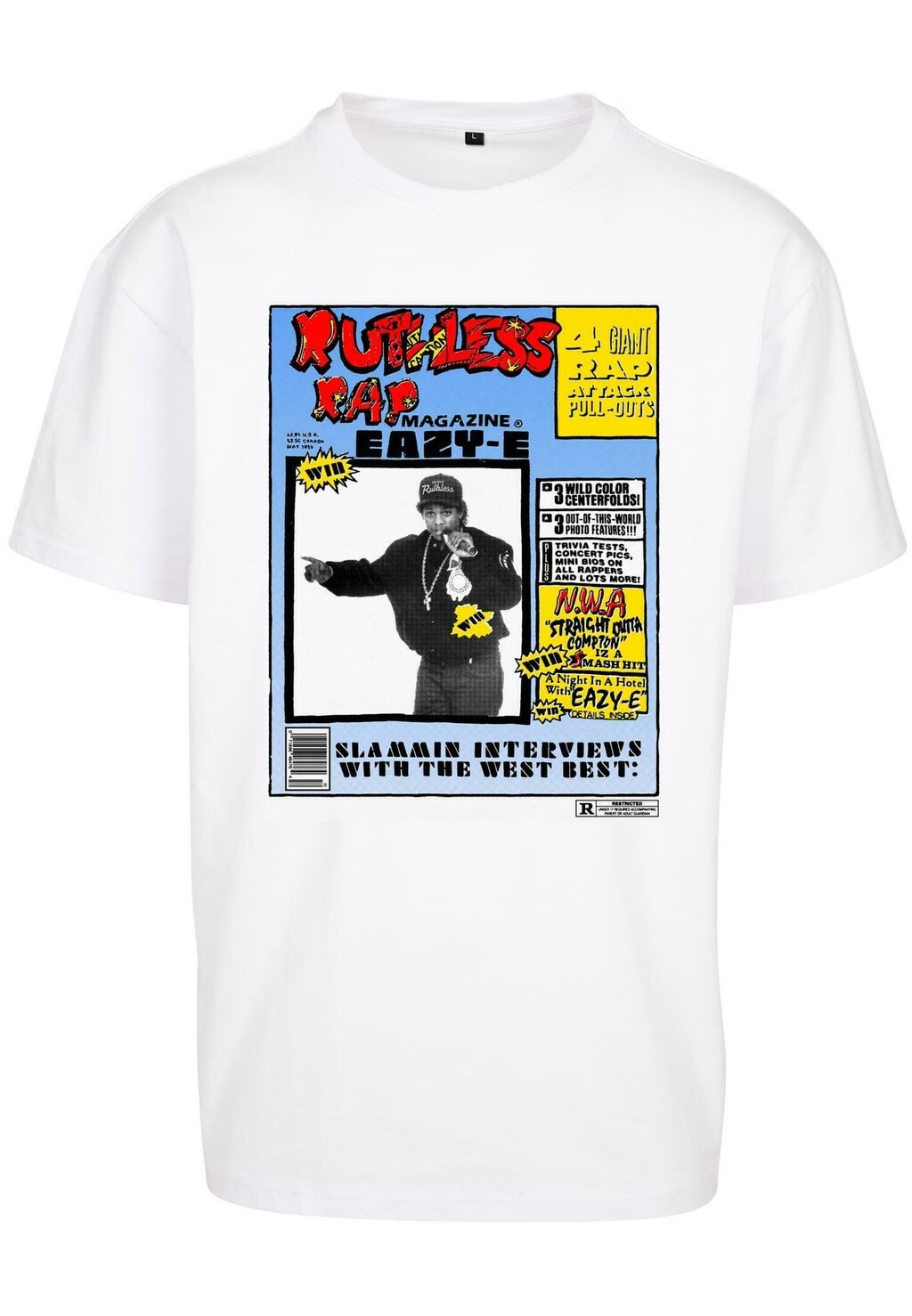 

Футболка с принтом Mister Tee, белый, Белый;серый, Футболка с принтом Mister Tee, белый