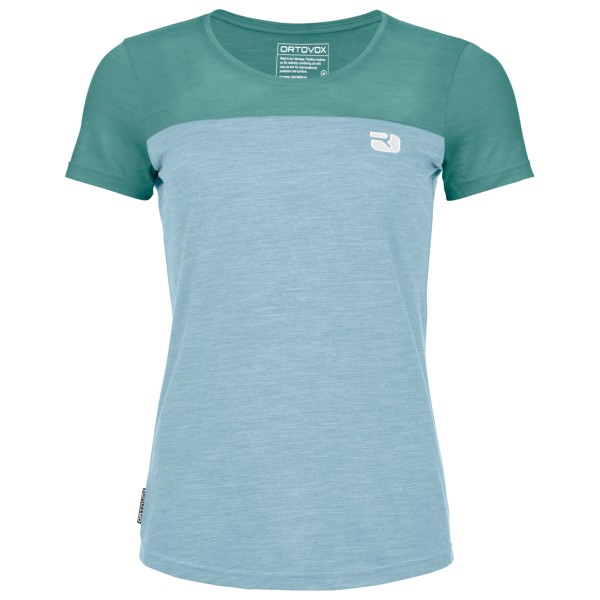 

Женская футболка с логотипом 150 cool - мериносовая рубашка Ortovox, серый