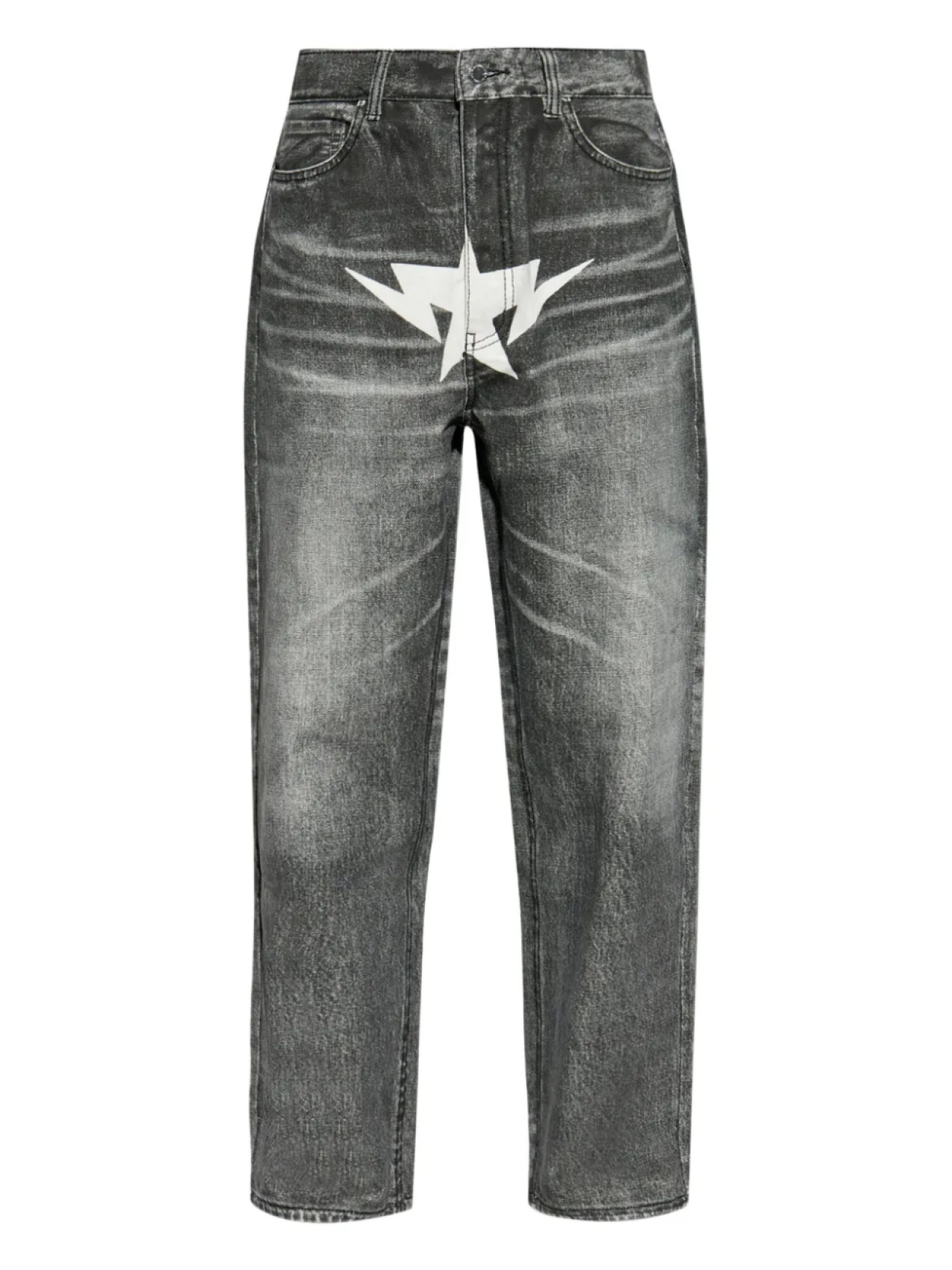 

Прямые джинсы с принтом BATHING APE A Bathing Ape, черный