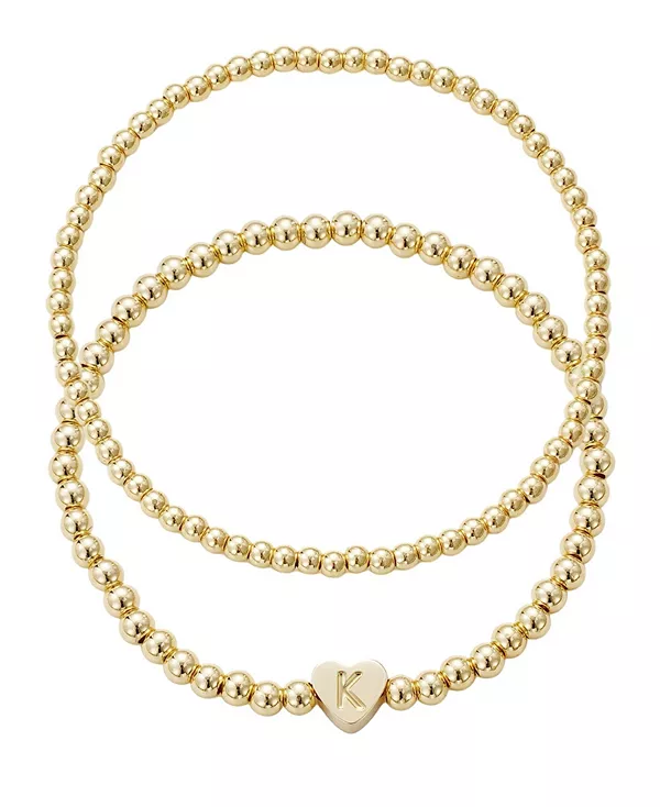 

Начальный набор браслетов из золотых бусин Adornia, gold-k