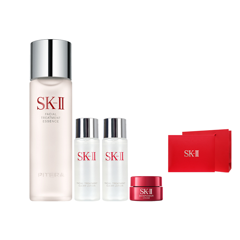 

Наборы для ухода за кожей SK II Unisex SK-II, Goddess Water 230ml+Clear Lotion 30ml X 2+красный Bottle Face Cream 2.5g