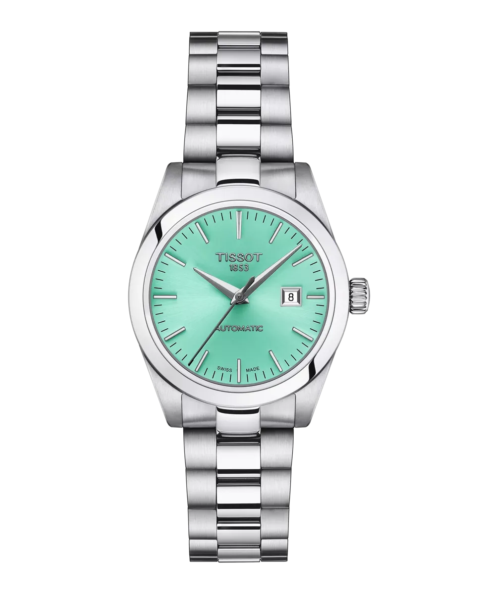 

Женские часы T-My Lady collection с автоматическим механизмом из зеленой стали Tissot, серебряный