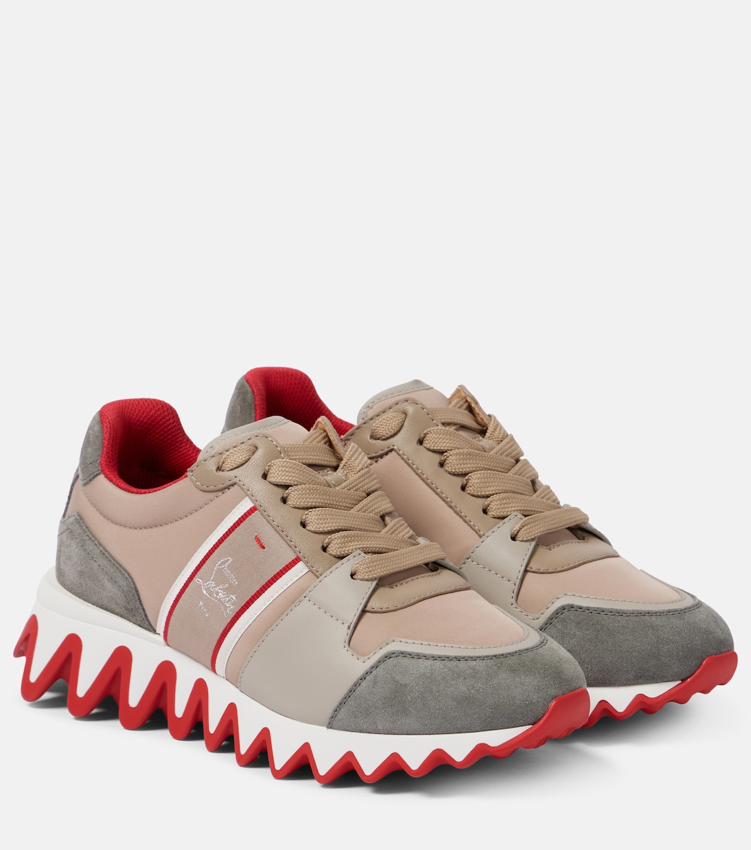 Кроссовки Nastroshark с отделкой из замши Christian Louboutin, Version Saharienne