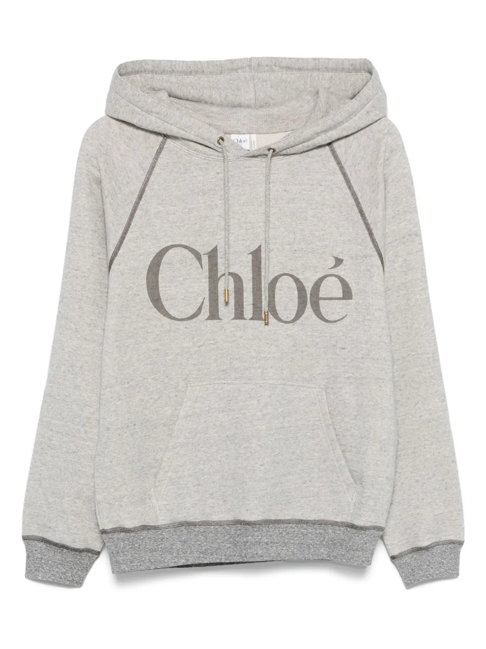 

Худи с логотипом CHLOÉ, серый
