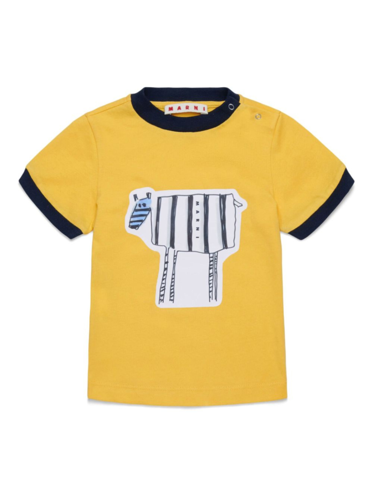 

Marni Kids футболка с принтом, желтый