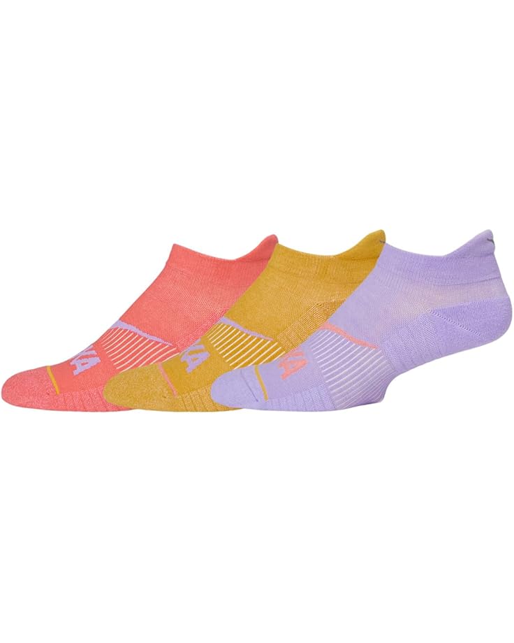 

Носки Hoka No-Show Run Socks 3-Pack, цвет Aster Flower/Varsity Yellow/Grapefruit