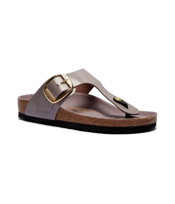 Кожаные пляжные тапочки gizeh ham.bb lena Birkenstock, фиолетовый