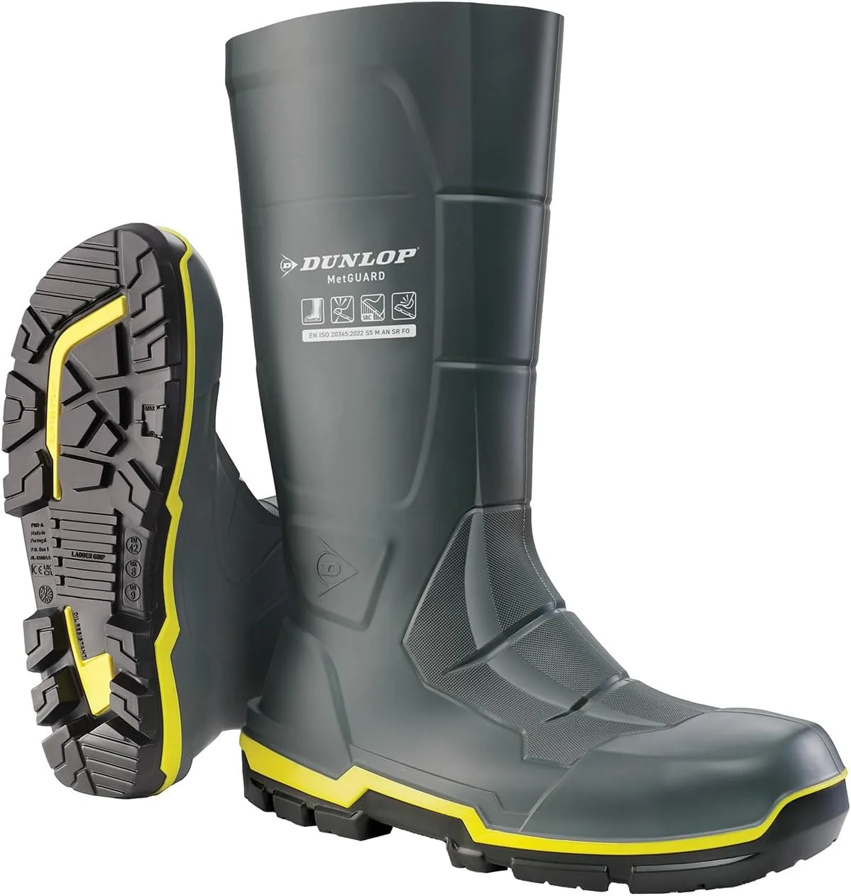 Защитные ботинки DUNLOP Metguard унисекс, темно-серый