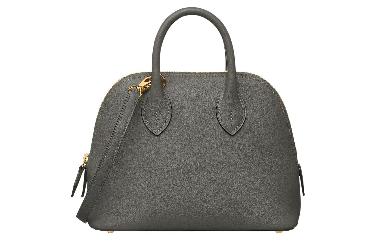 

HERMES Болайд Эверколор Кожаная Мини Сумка Через Плечо Женская Дождевое Облако Серый