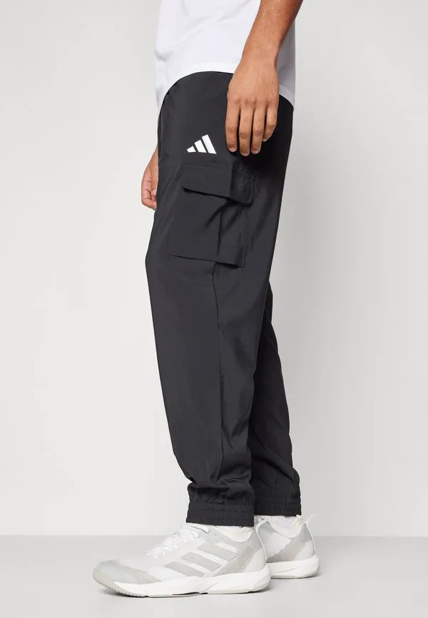 Брюки-Карго essentials с небольшим логотипом cargp Adidas Sportswear, Black White — фото 4
