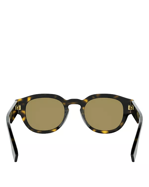 Солнцезащитные очки Signature Pantos, 48 мм Fendi, фиолетовый — фото 4