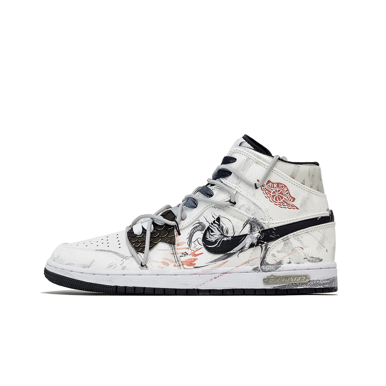 

Jordan Баскетбольные кроссовки Air 1 Vintage, мужские, средний верх, серо-белые