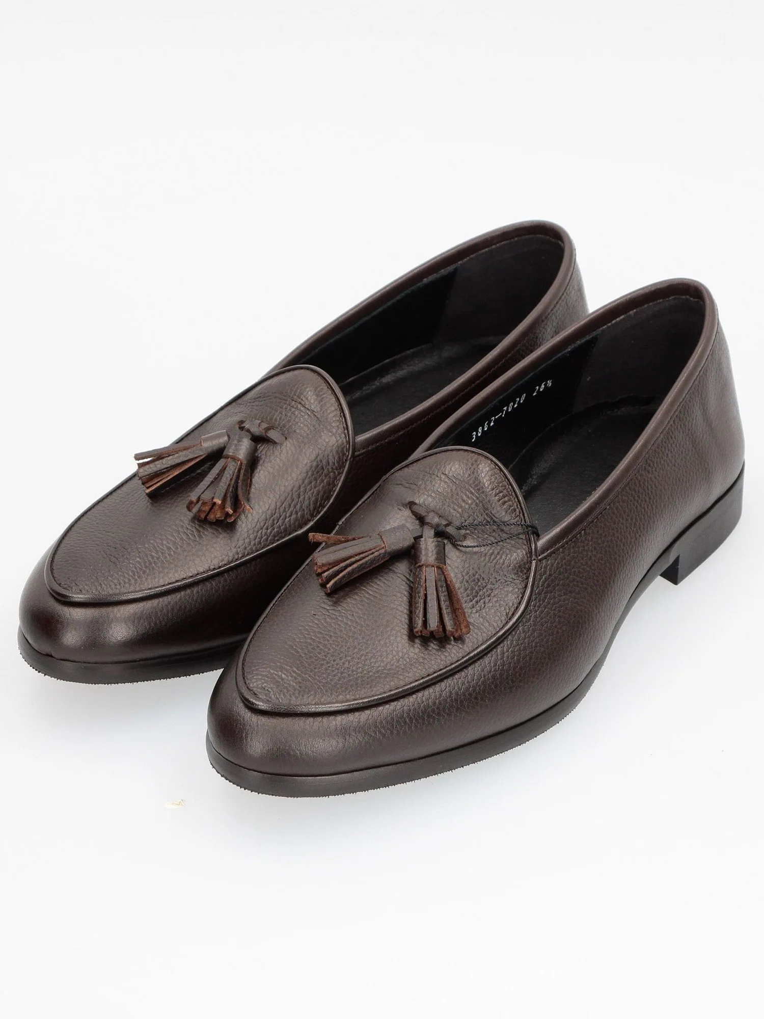 Кожаные слипоны с кисточками MONSIEUR NICOLE ex/tra, 13 Brown