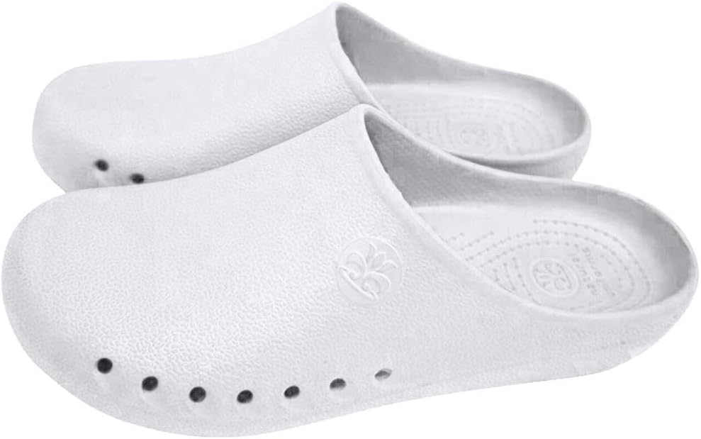 

Мужские медицинские сабо MM Scrubs с комфортной противоскользящей подошвой, не оставляющей следов Natural Uniforms, белый