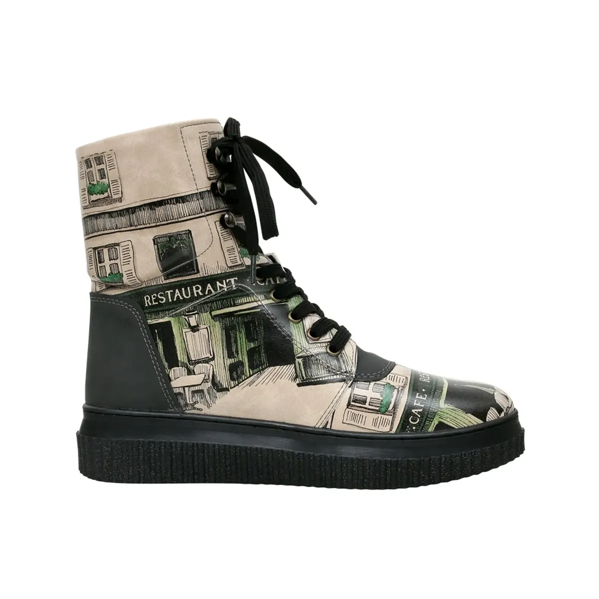 Ботинки на шнуровке DOGO "Women's Future Boots Mon Cher 36 Women's Future Boots Vegan Da", Vegan, красный — фото 3