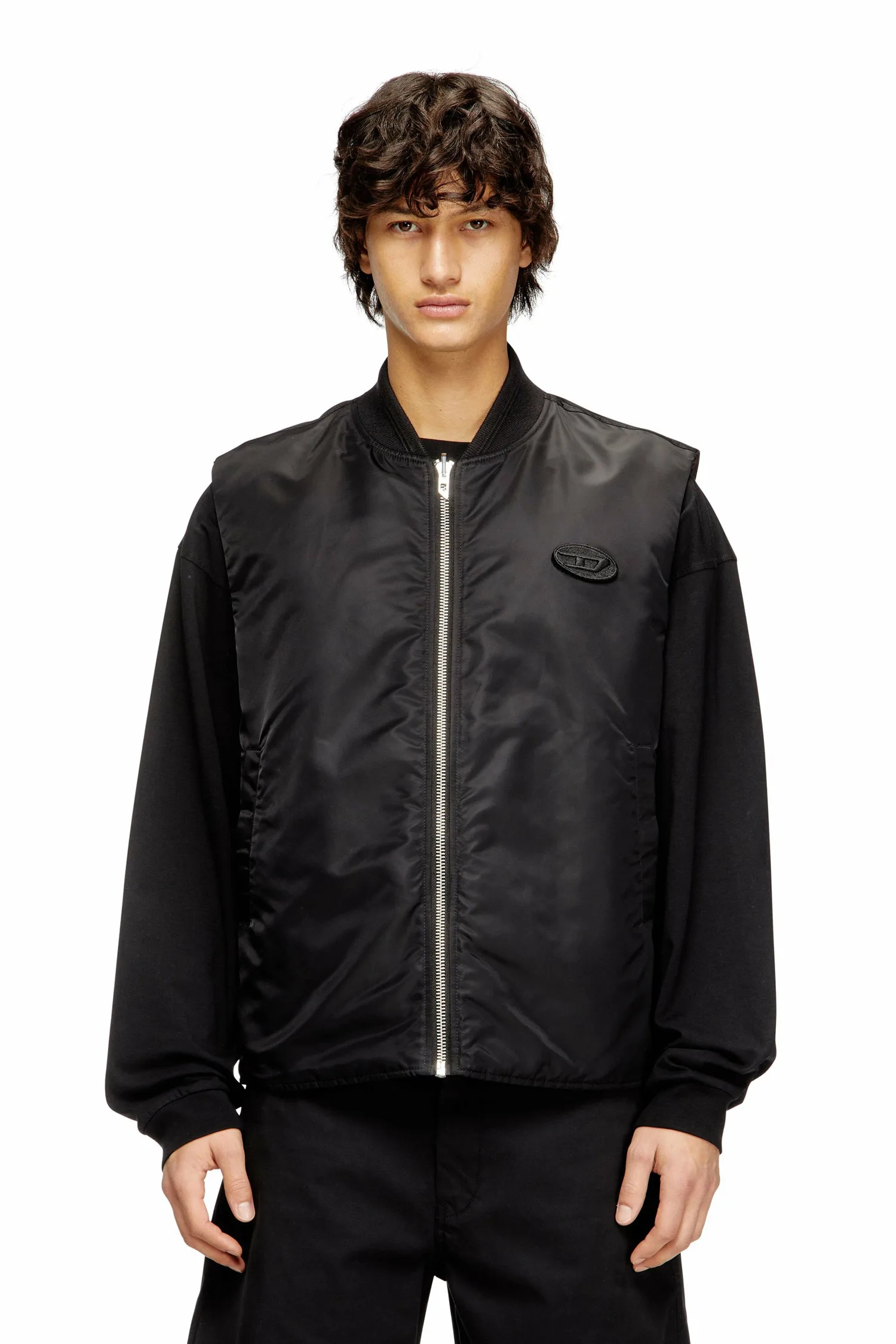 Мужской жилет на молнии W-TYPE-D1-SL Diesel, black
