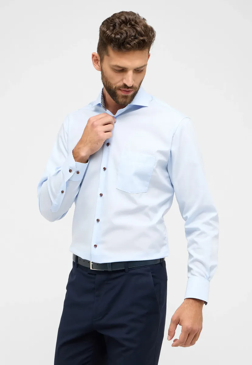 

Рубашка Eterna с длинными рукавами "MODERN FIT", голубой