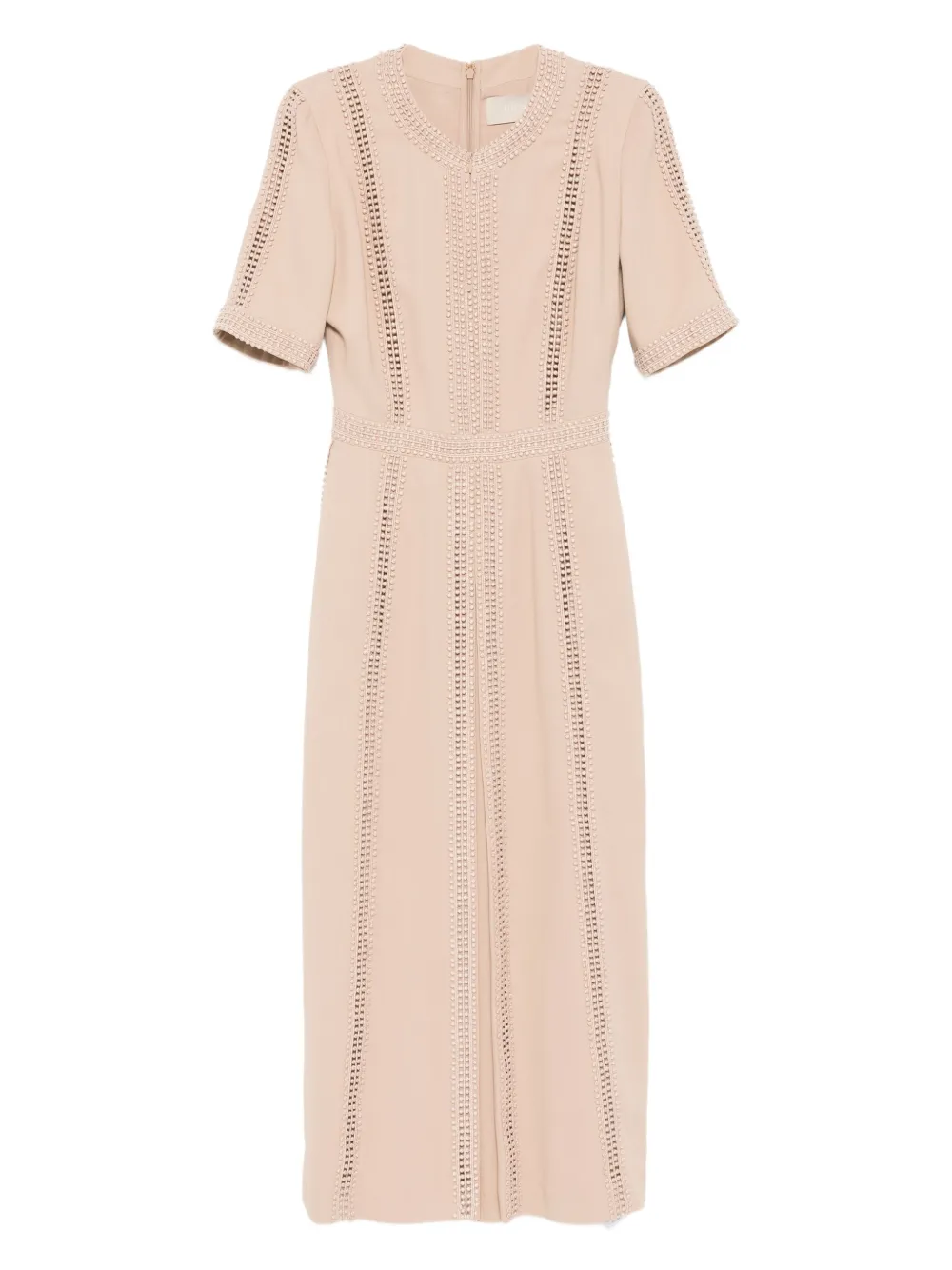 

Платье с ажурной отделкой Elie Saab, коричневый