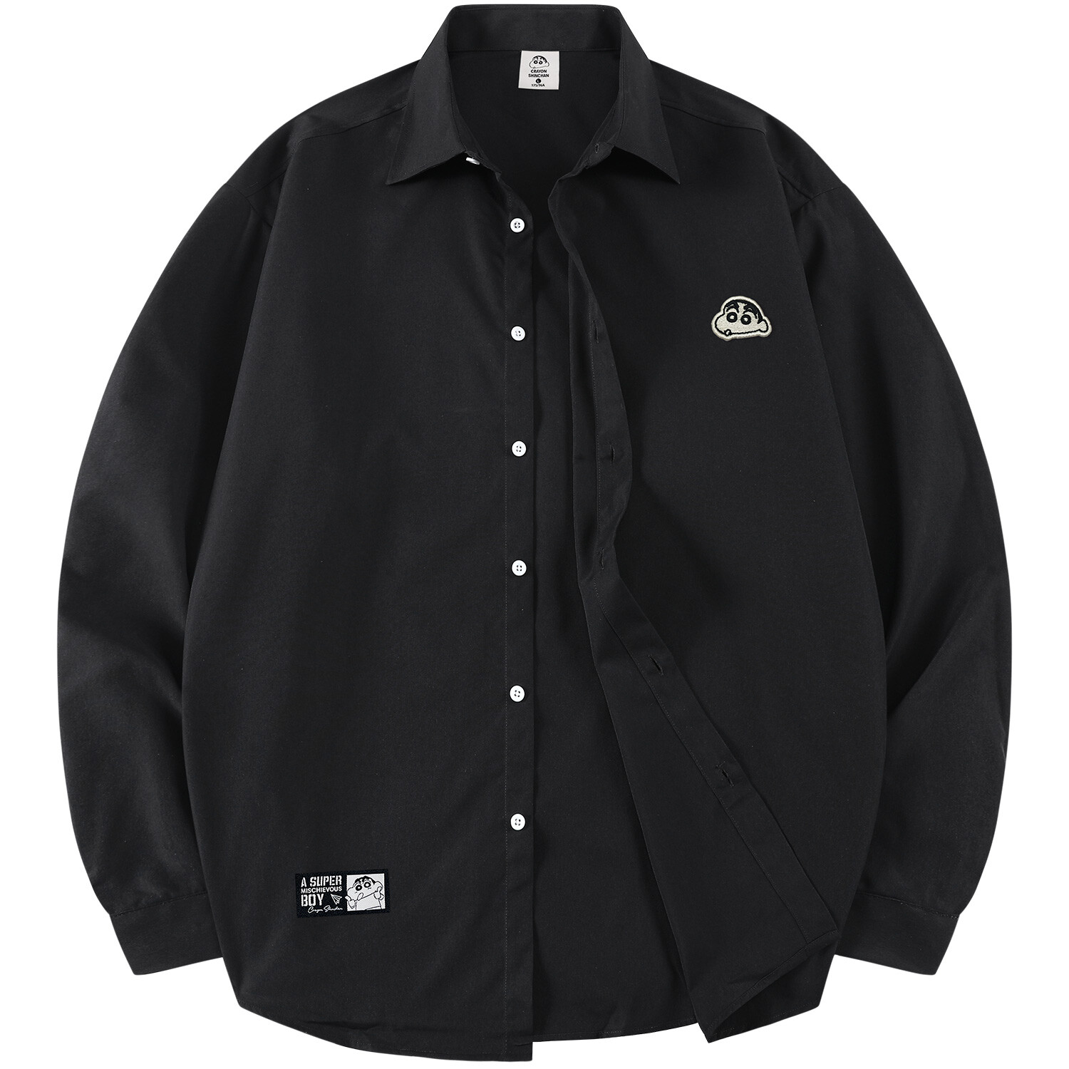 

Рубашка унисекс Crayon Shinchan/Crayon Shinchan, Черный Короткие рукава