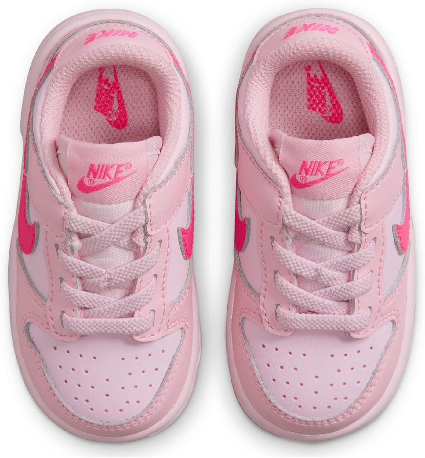 Кроссовки Nike Boys' Dunk Low SE, розовый/розовый — фото 4