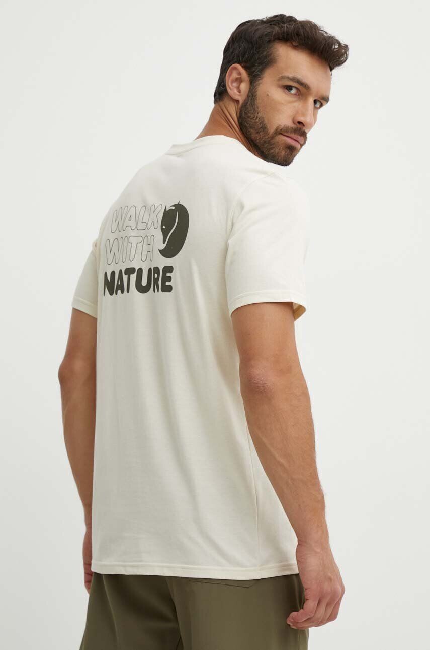 

Спортивная футболка Fjallraven Walk With Nature, бежевый