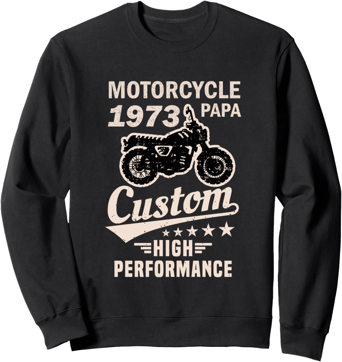 

Забавная толстовка с надписью «Мотоцикл, родился в 1973 году», подарок для отца, дедушки, на день рождения, винтажный стиль, черный (black 19-3911tcx), размер S Motorcycle Fan Apparel