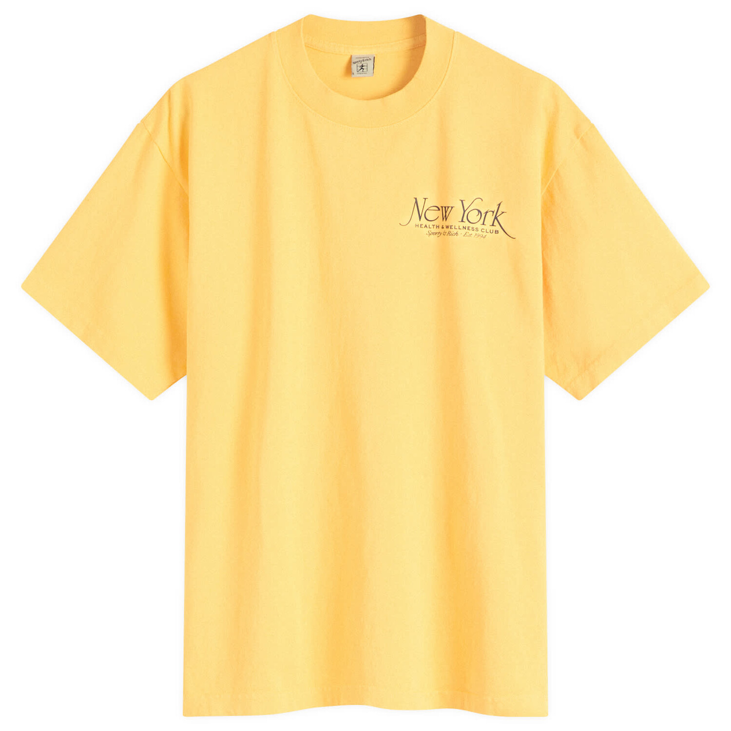 

Футболка Sporty & Rich Ny 94 T-Shirt, цвет Faded Gold & Navy