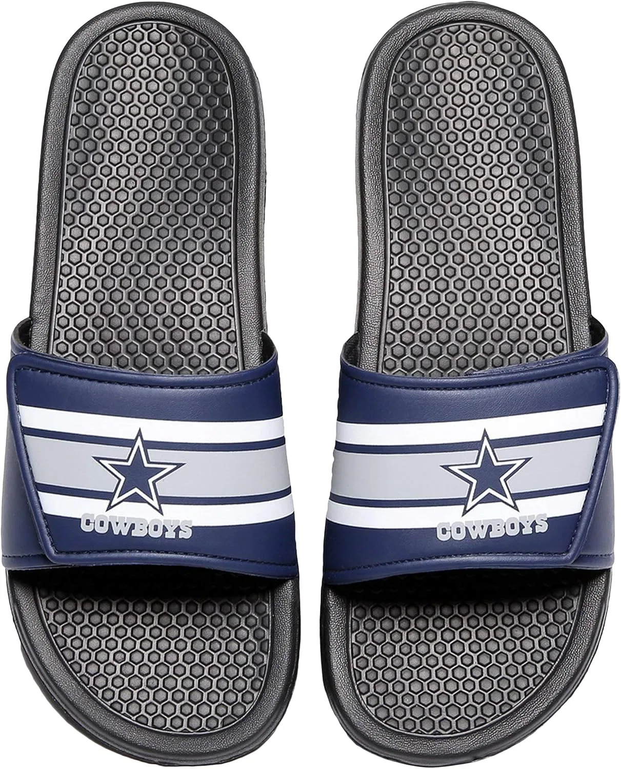 Мужские спортивные тапочки FOCO Legacy Velcro Sport Slide New York Giants Legacy Sport с застежкой-липучкой - размер Large, Dallas Cowboys — фото 3