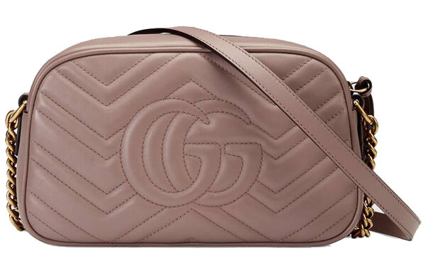 Сумка Gucci GG Marmont Small Matelass? Shoulder Bag, пыльно-розовый — фото 2