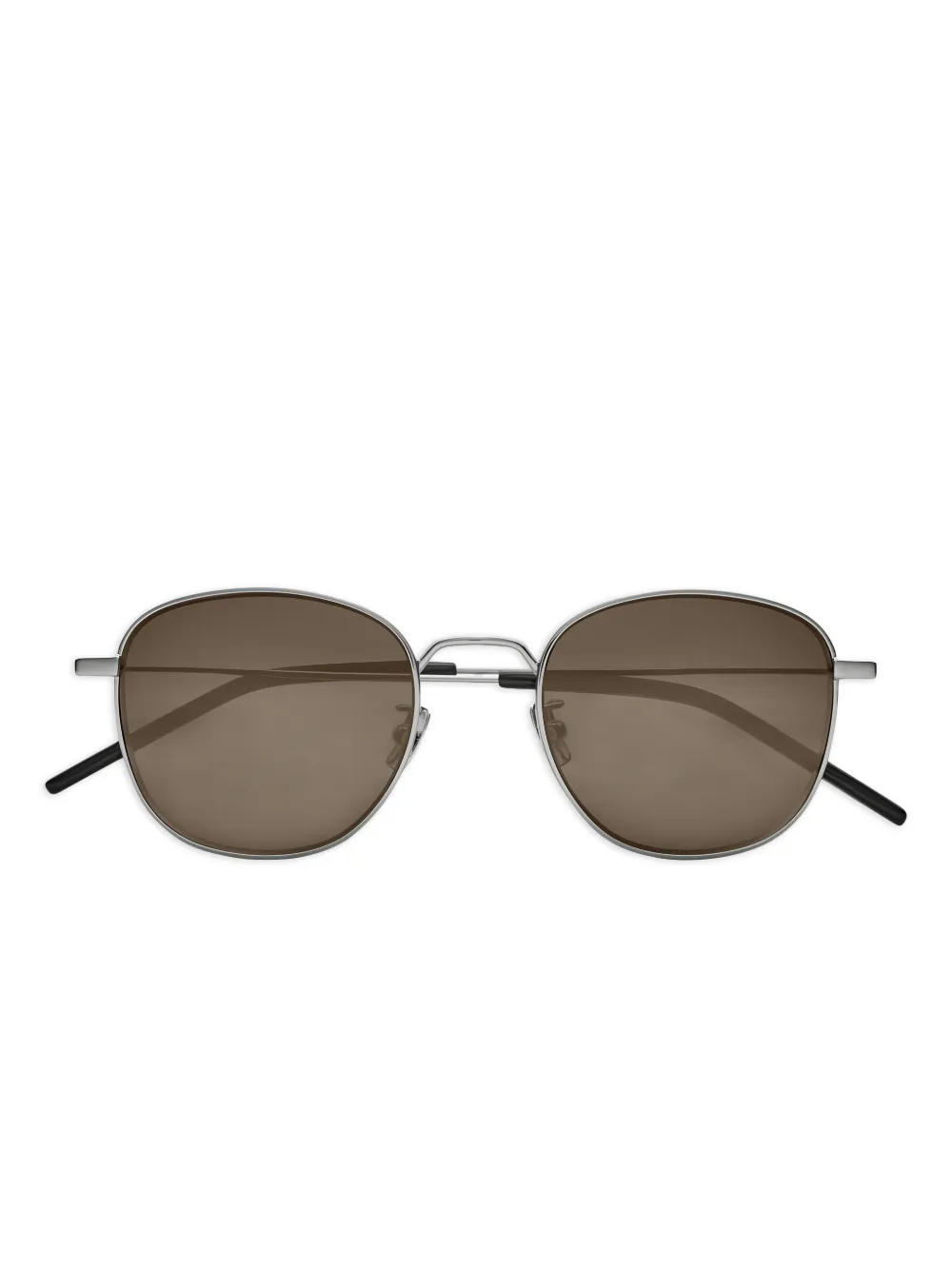 

Солнцезащитные очки в круглой оправе Saint Laurent, серебряный