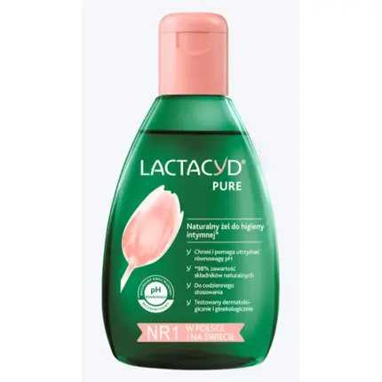 

Lactacyd Pure Natural Гель для интимной гигиены с 99% молочной кислотой 200мл