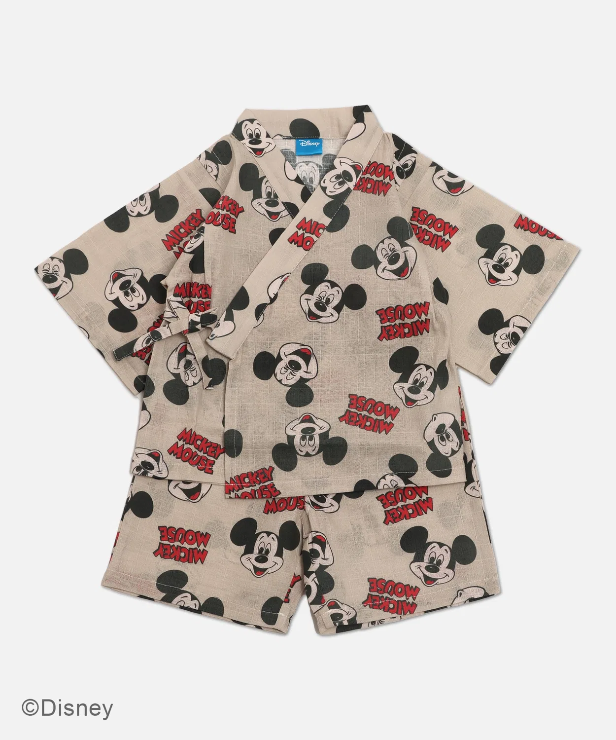 Детская пижама юката Disney Mickey Mouse, хлопок, кремовый — фото 2