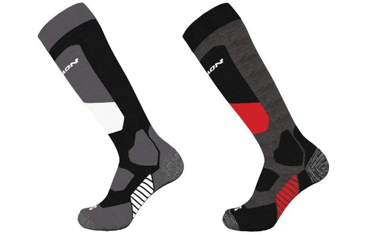 

Лыжные носки S/acess с панелями, комплект из двух штук Salomon, 2 pack (белый+красный)