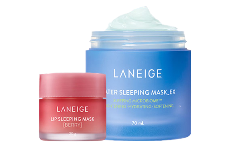 

Ланжи увлажняющая маска для сна Sleeping Beauty набор для ухода за губами увлажняющая и успокаивающая 70мл+20мл LANEIGE