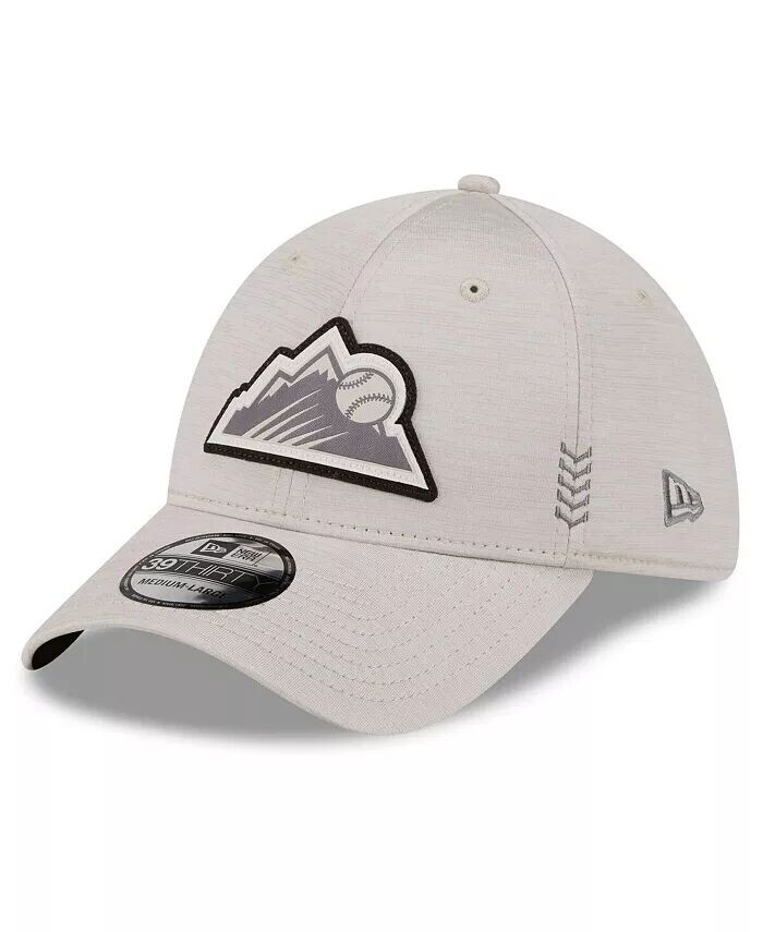 

Мужская кремовая шляпа Colorado Rockies 2024 Clubhouse 39THIRTY Flex Fit New Era, слоновая кость/кремовый