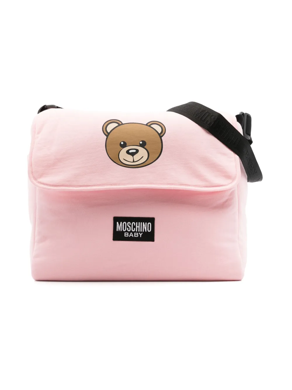 

Пеленальный коврик и сумка с принтом Teddy Bear Moschino Kids, розовый