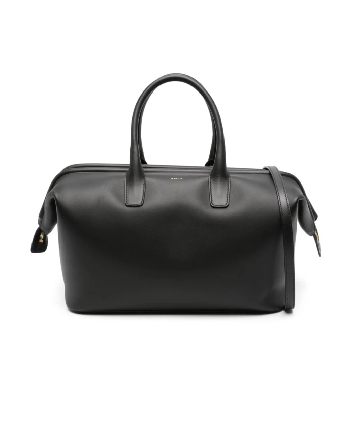 

Кожаная сумка с логотипом Bally, черный