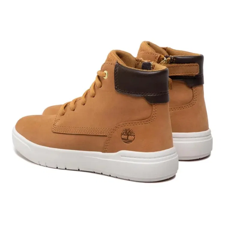 Детские кроссовки mid top slip resistant abrasion resistant коричневый yellow Timberland, Brown Yellow — фото 4