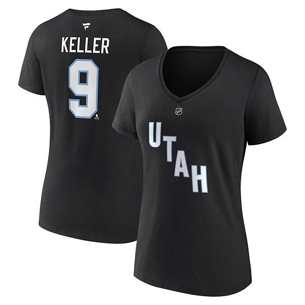 

Женская футболка v-neck Clayton Keller Utah Hockey Club с именем и номером Fanatics