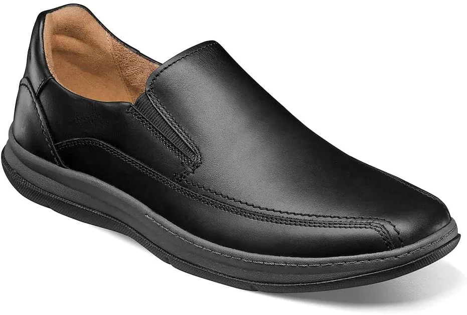 Лоферы мужские Florsheim, черная гладкая кожа — фото 2
