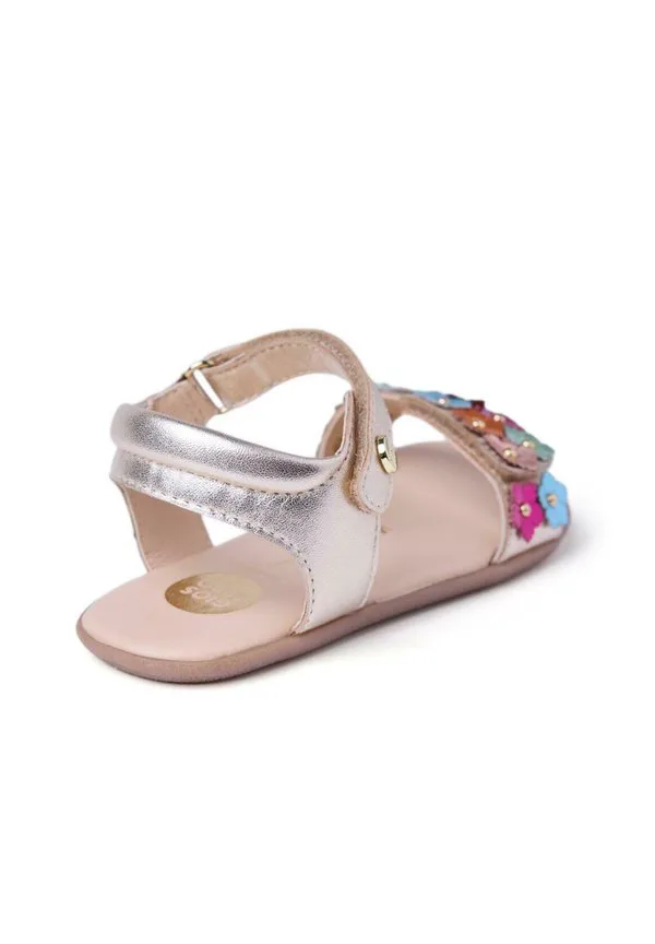 Сандалии barefoot piel brillo y flores loitok Gioseppo, Multicolor — фото 4