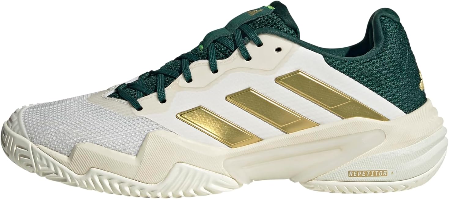 

Мужские кроссовки Adidas Barricade 13, белый/зеленый/золотой