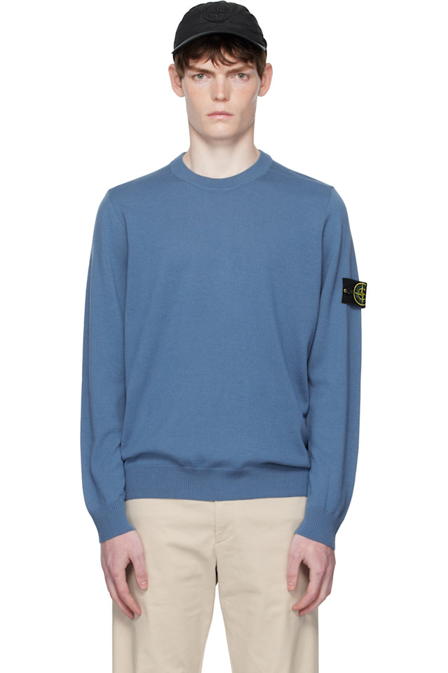 

5100071 светлый свитер из чистой шерсти rws Stone Island, синий