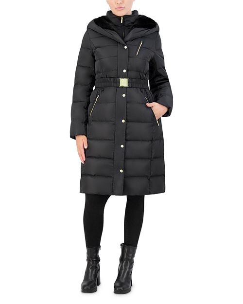 

Пуховик с поясом Cole Haan, цвет Black