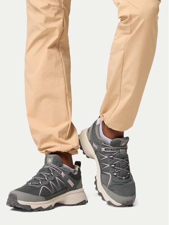 Женские треккинговые кроссовки Columbia Peakfreak Rush OutDry текстильные, серый — фото 2