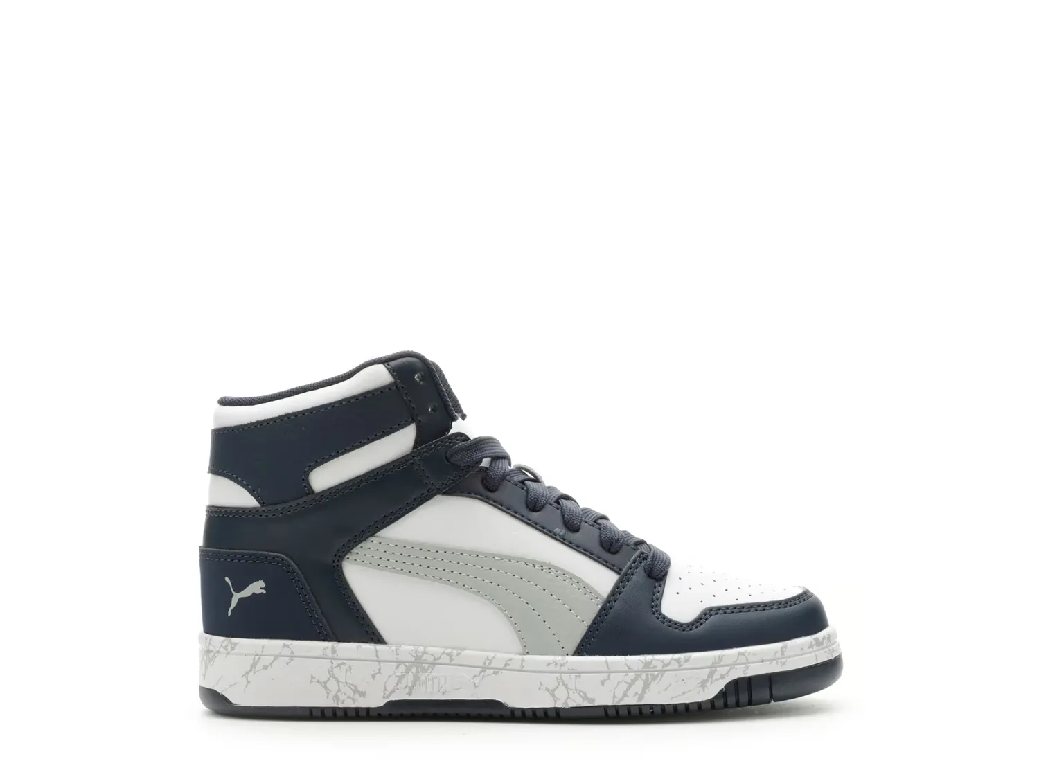 

Кроссовки Rebound Mid Layup Marble Sneaker Puma, темно-синий/белый