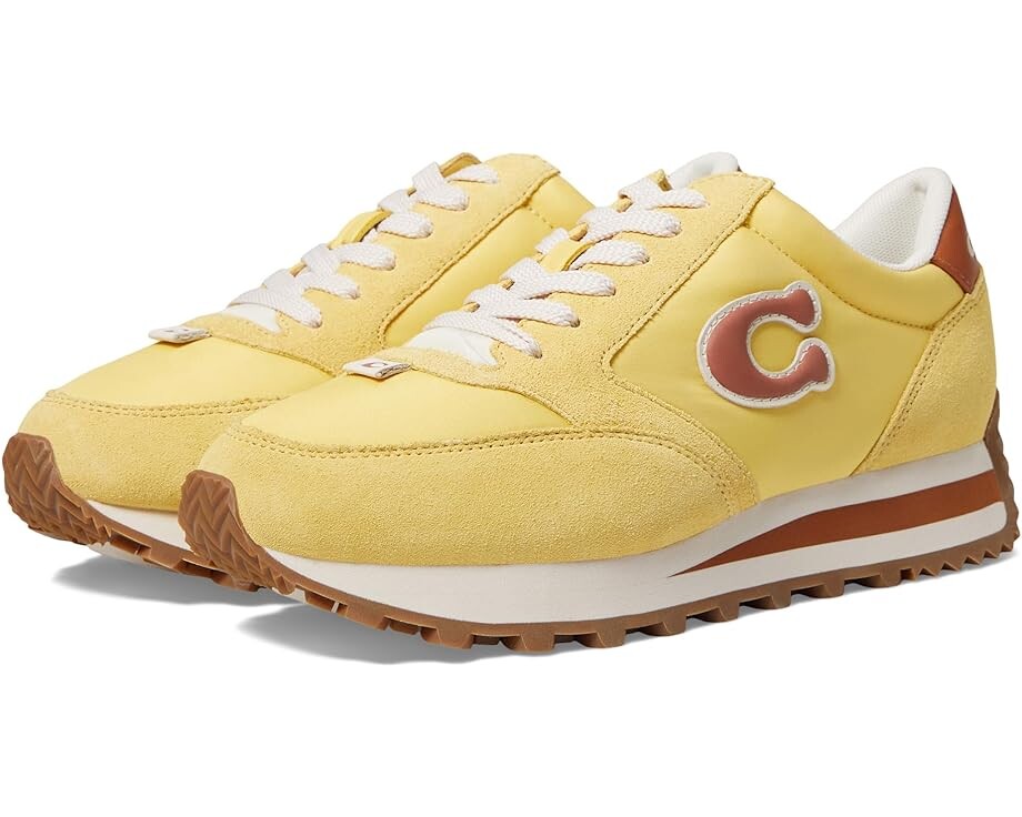 

Кроссовки COACH Runner Puffy Nylon Sneaker, цвет Daffodil