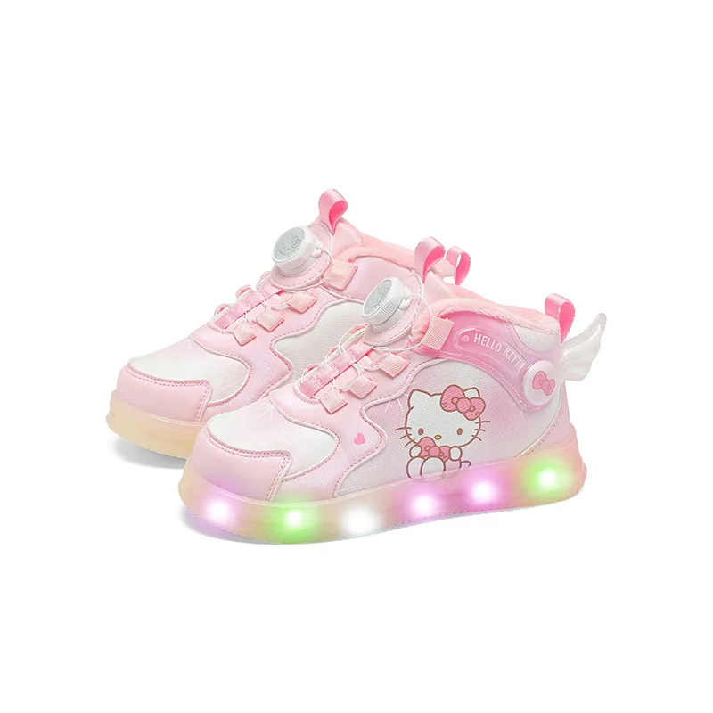 Hello Kitty кроссовки высокие с амортизацией, терморегуляцией и износостойкостью Sanrio, Hello Kitty-Pink — фото 4