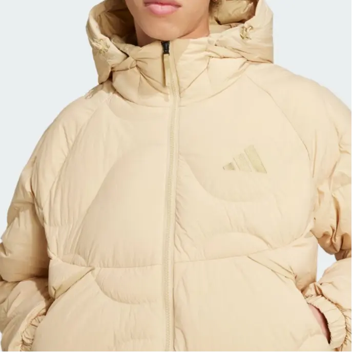 Пуховик унисекс кристально-песочный Adidas, цвет Sandy Brown — фото 4